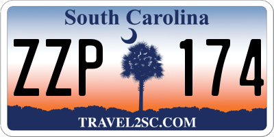 SC license plate ZZP174