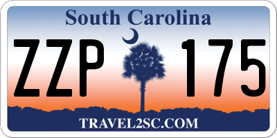 SC license plate ZZP175