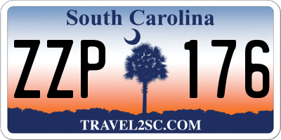 SC license plate ZZP176