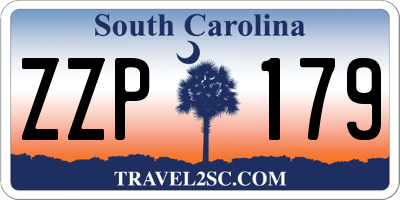 SC license plate ZZP179