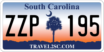 SC license plate ZZP195