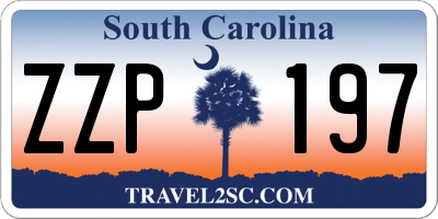 SC license plate ZZP197