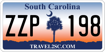 SC license plate ZZP198