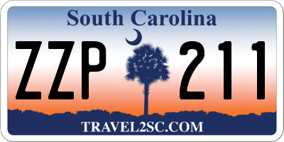SC license plate ZZP211