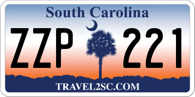 SC license plate ZZP221