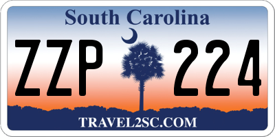 SC license plate ZZP224