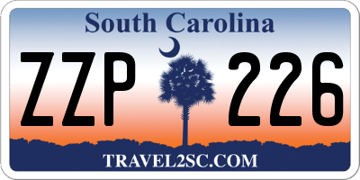 SC license plate ZZP226