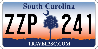 SC license plate ZZP241