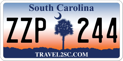 SC license plate ZZP244