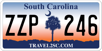 SC license plate ZZP246