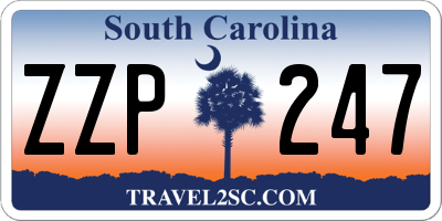 SC license plate ZZP247