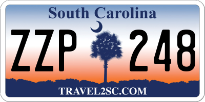 SC license plate ZZP248