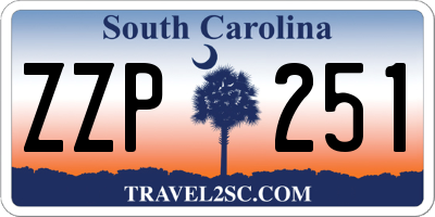 SC license plate ZZP251