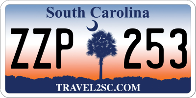 SC license plate ZZP253