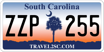 SC license plate ZZP255