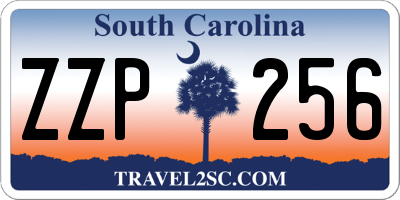 SC license plate ZZP256