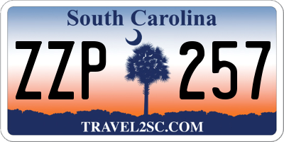 SC license plate ZZP257