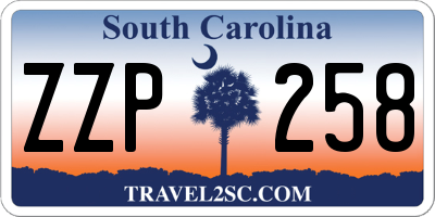 SC license plate ZZP258