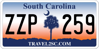 SC license plate ZZP259