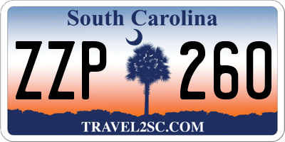 SC license plate ZZP260