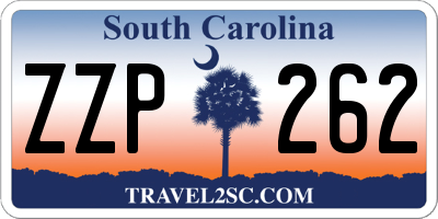 SC license plate ZZP262