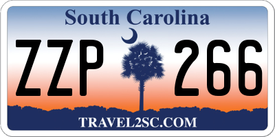 SC license plate ZZP266