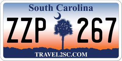 SC license plate ZZP267