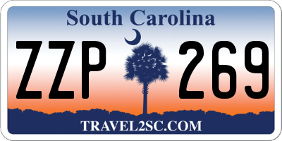 SC license plate ZZP269