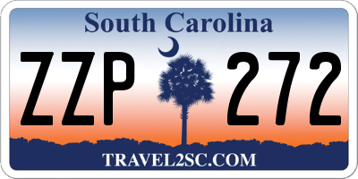 SC license plate ZZP272