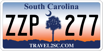 SC license plate ZZP277