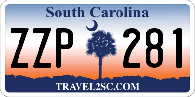 SC license plate ZZP281