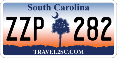 SC license plate ZZP282