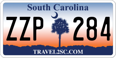 SC license plate ZZP284