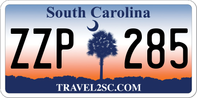 SC license plate ZZP285