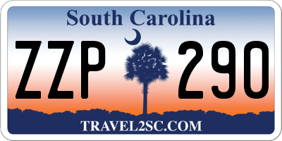 SC license plate ZZP290