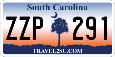SC license plate ZZP291