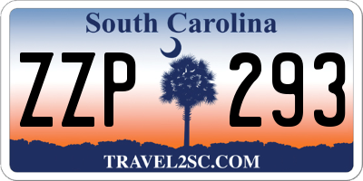 SC license plate ZZP293