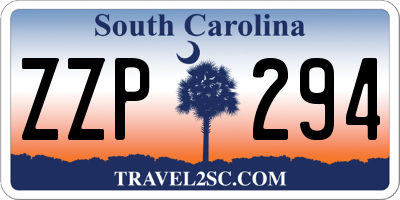 SC license plate ZZP294