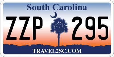 SC license plate ZZP295