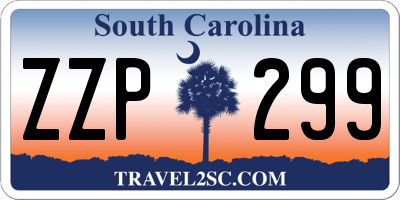 SC license plate ZZP299