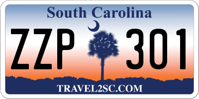 SC license plate ZZP301