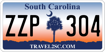 SC license plate ZZP304