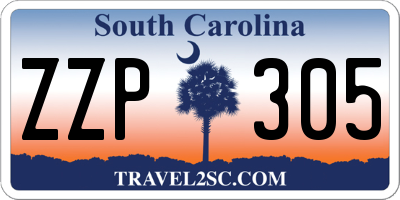 SC license plate ZZP305