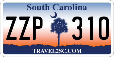 SC license plate ZZP310