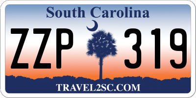 SC license plate ZZP319