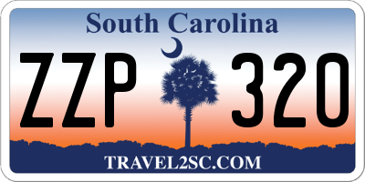 SC license plate ZZP320