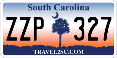 SC license plate ZZP327