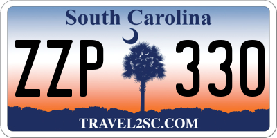 SC license plate ZZP330