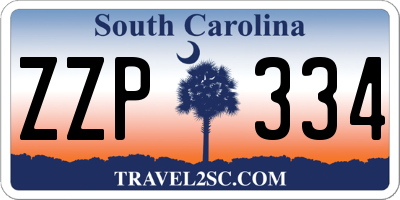 SC license plate ZZP334