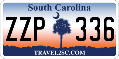 SC license plate ZZP336